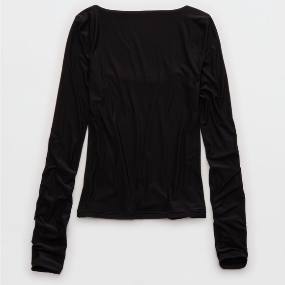 AE Square Neck Long Sleeve T Shirt - Picture 3 of 6